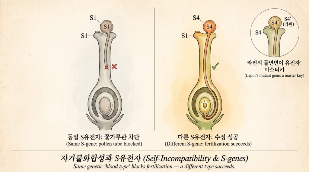 체리나무의 S유전자의 특성을 보여주는 도감