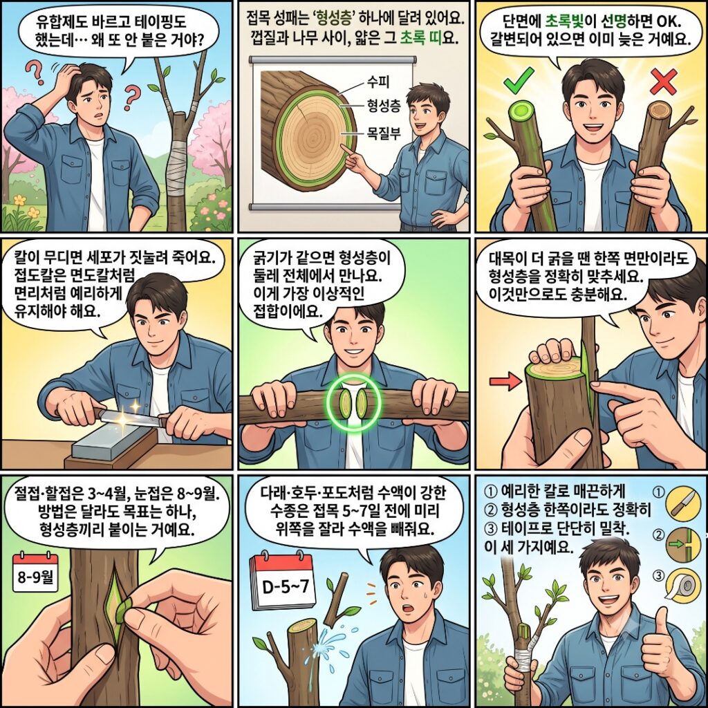 형성층의 구조와 원리를 설명하는 웹툰