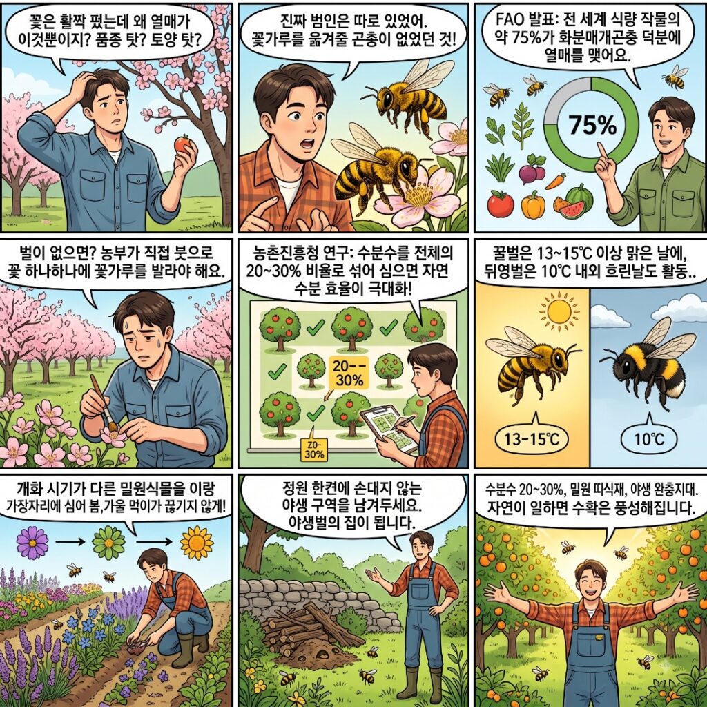 화분매개곤충을 위한 퍼머컬처 정원설계 웹툰