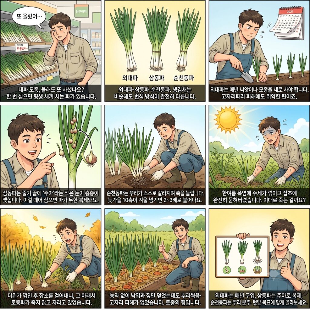  토종대파 3총사에 관한 웹툰